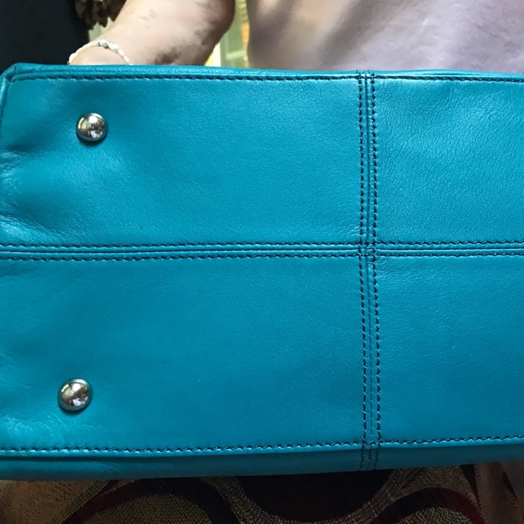 Tignanello Leather NYPD Blue Purse - Picture 5 of 5